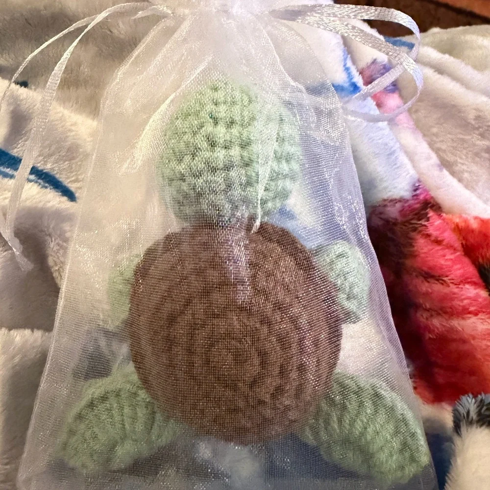 Mini Funny Turtle Mothers Day Nana Gifts from Grandkids, Handmade Crochet Turtle